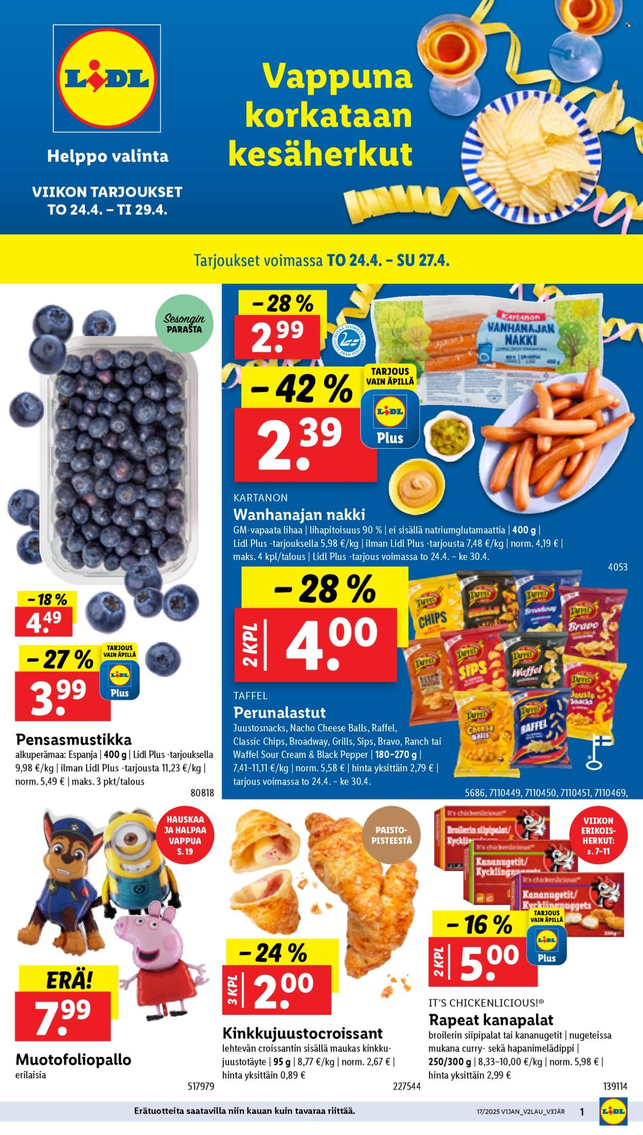 Lidl tarjoukset - 24.04.2025 - 29.04.2025. Sivu 1