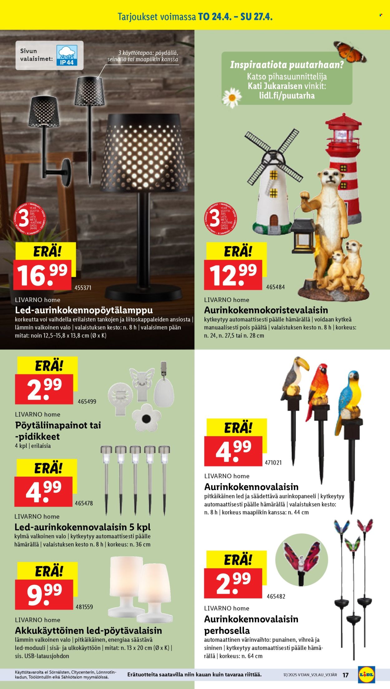 Lidl tarjoukset - 24.04.2025 - 29.04.2025. Sivu 19