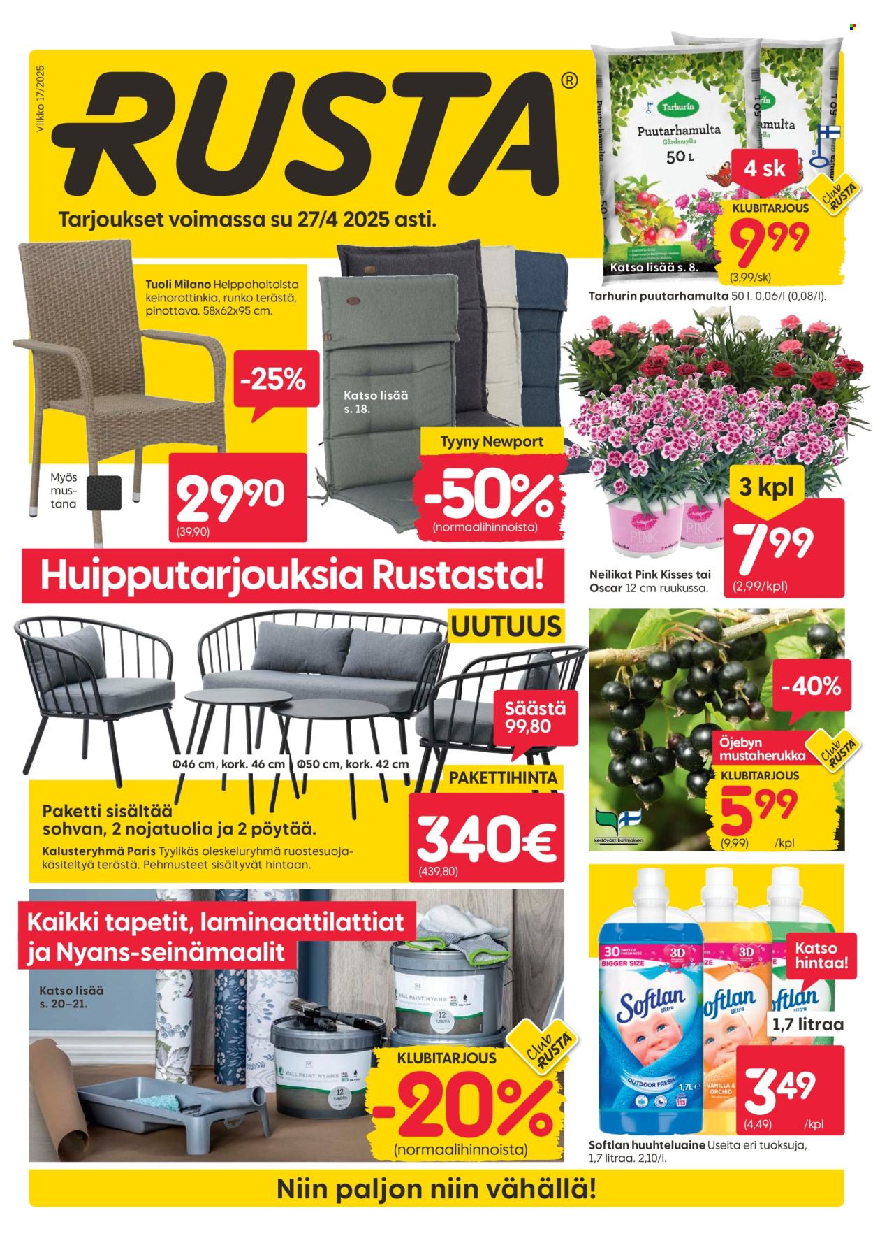 Rusta tarjoukset - 22.04.2025 - 27.04.2025. Sivu 1