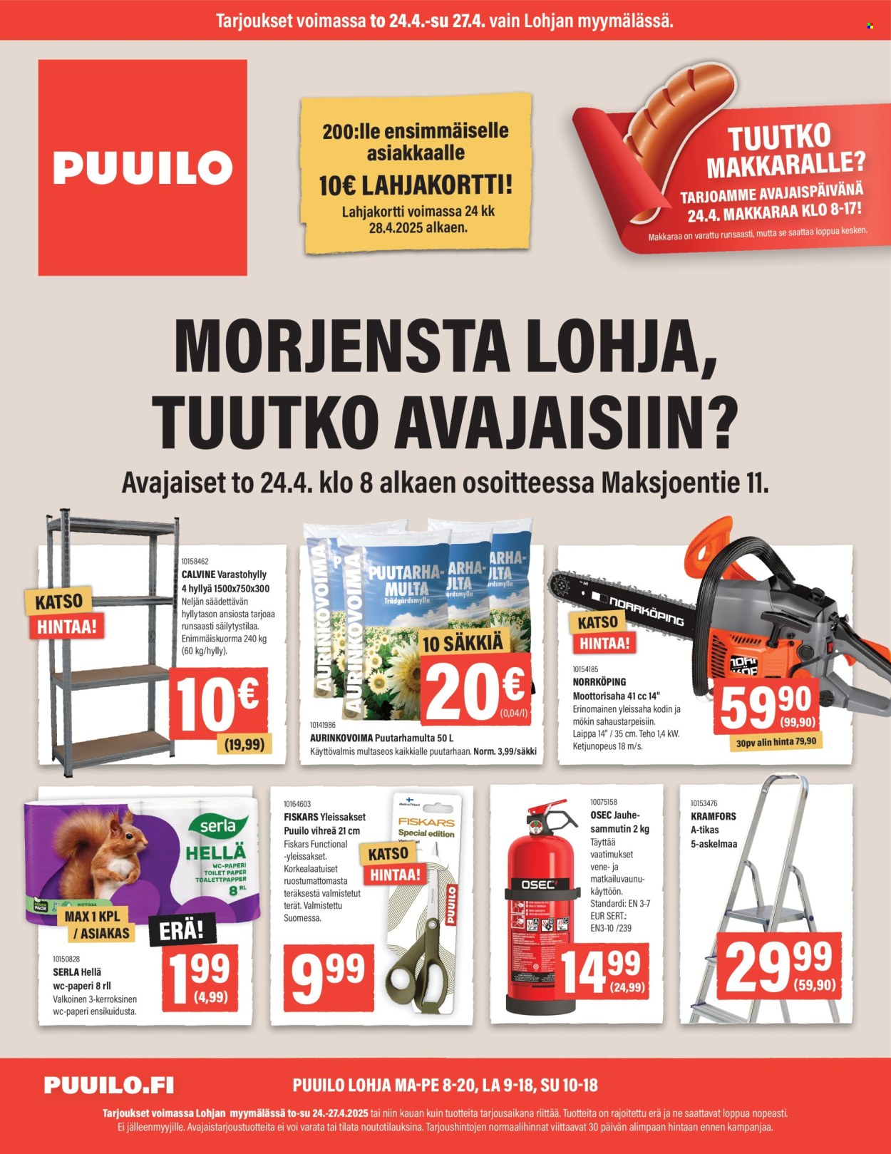 Puuilo tarjoukset - 24.04.2025 - 27.04.2025. Sivu 1