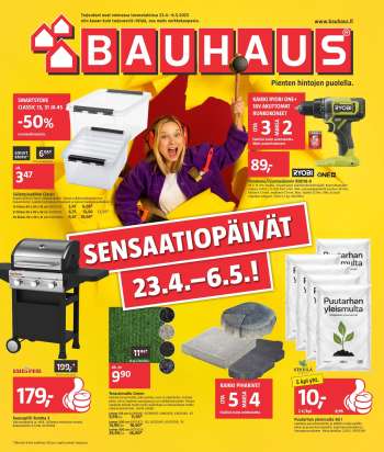 Bauhaus tarjoukset  - 23.04.2025 - 06.05.2025.