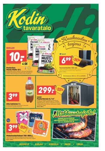Kodintavaratalo tarjoukset  - 28.04.2025 - 07.05.2025.