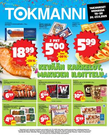 Tokmanni tarjoukset  - 24.04.2025 - 27.04.2025.