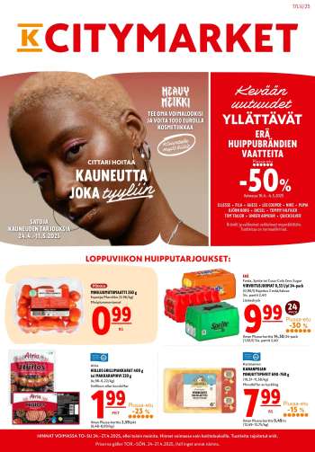 K-citymarket tarjoukset  - 24.04.2025 - 11.05.2025.