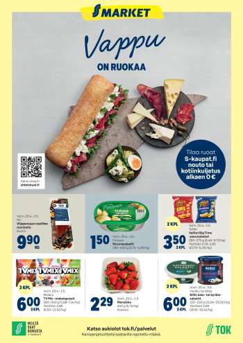 S-market tarjoukset  - 25.04.2025 - 01.05.2025.