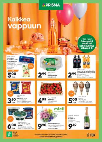 Prisma tarjoukset  - 25.04.2025 - 01.05.2025.