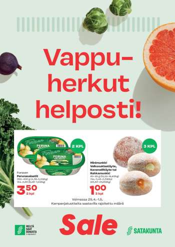 Sale tarjoukset  - 25.04.2025 - 01.05.2025.