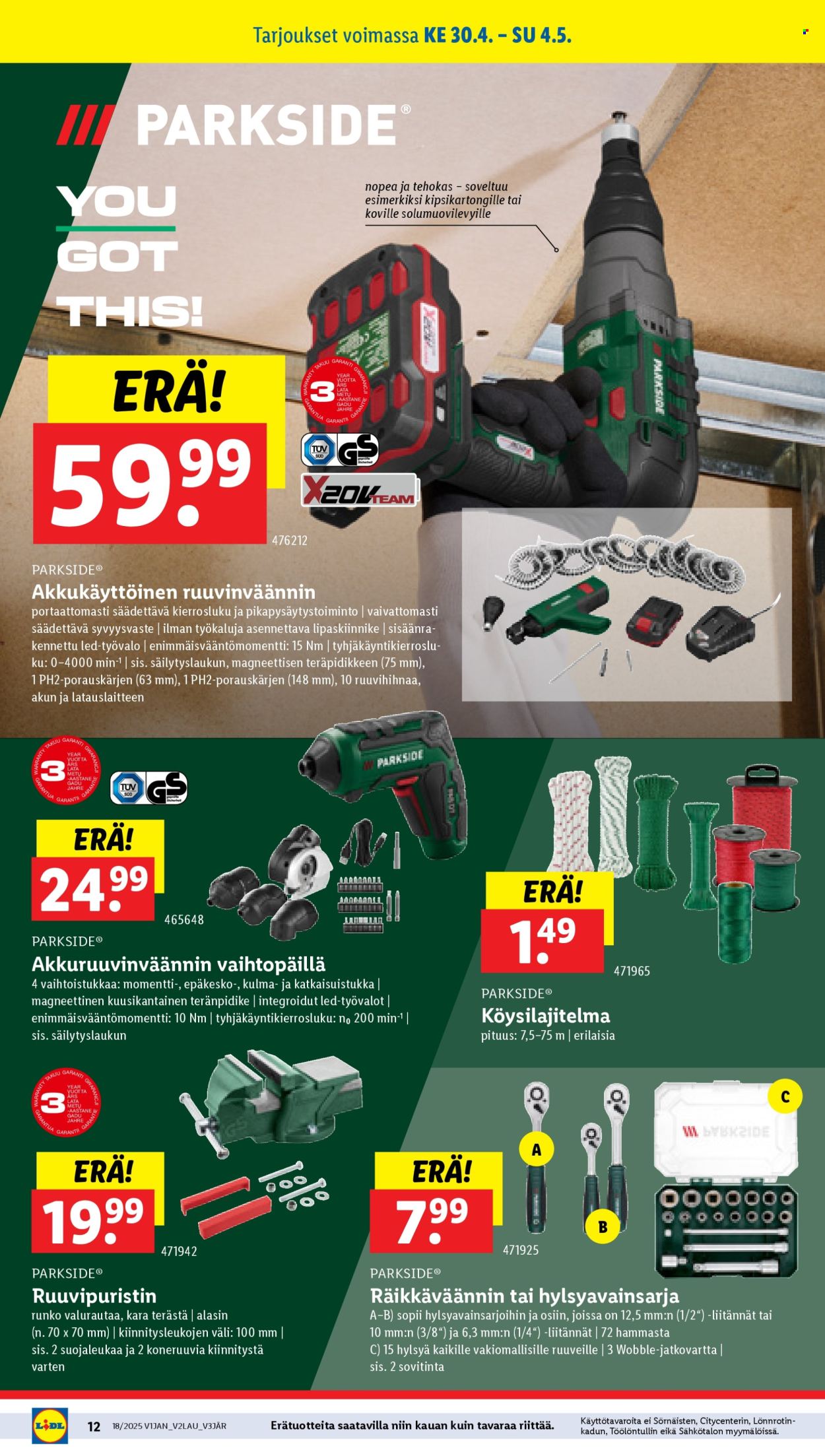 Lidl tarjoukset - 30.04.2025 - 07.05.2025. Sivu 14