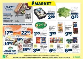 S-market tarjoukset  - 25.04.2025 - 11.05.2025.