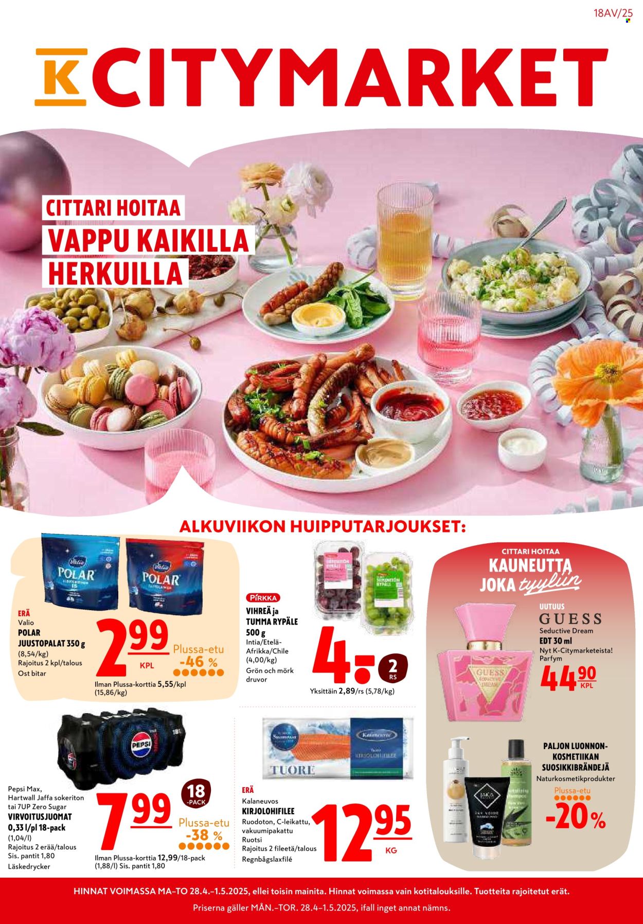 K-citymarket tarjoukset - 28.04.2025 - 11.05.2025. Sivu 1