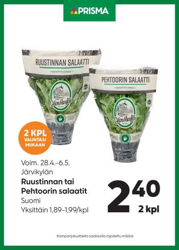 Prisma tarjoukset  - 28.04.2025 - 06.05.2025.