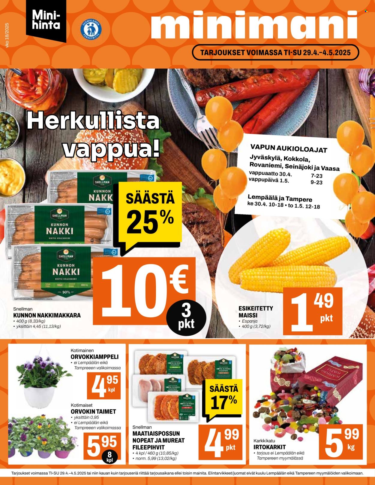 Minimani tarjoukset - 29.04.2025 - 04.05.2025. Sivu 1
