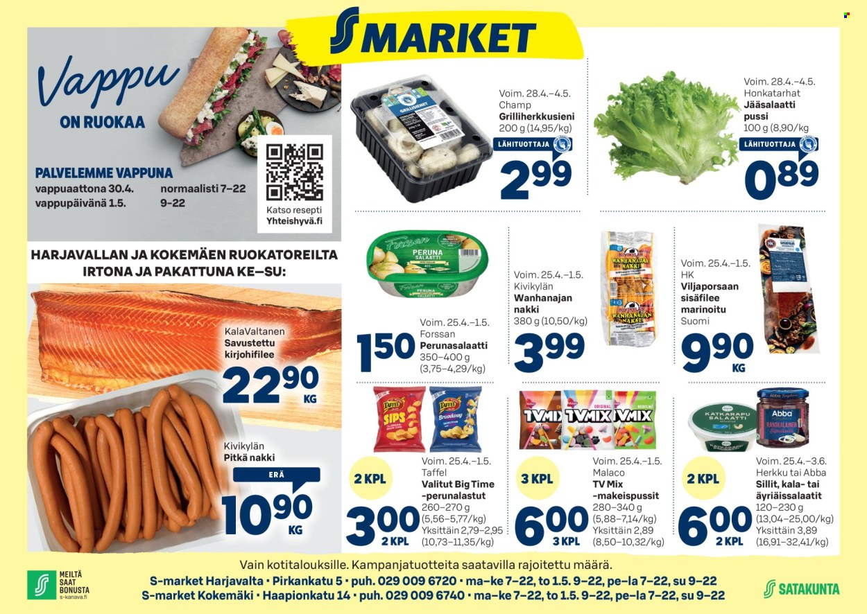 S-market tarjoukset - 25.04.2025 - 04.05.2025. Sivu 1