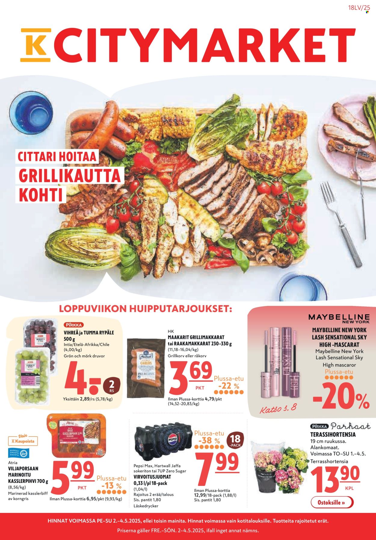 K-citymarket tarjoukset - 01.05.2025 - 07.05.2025. Sivu 1