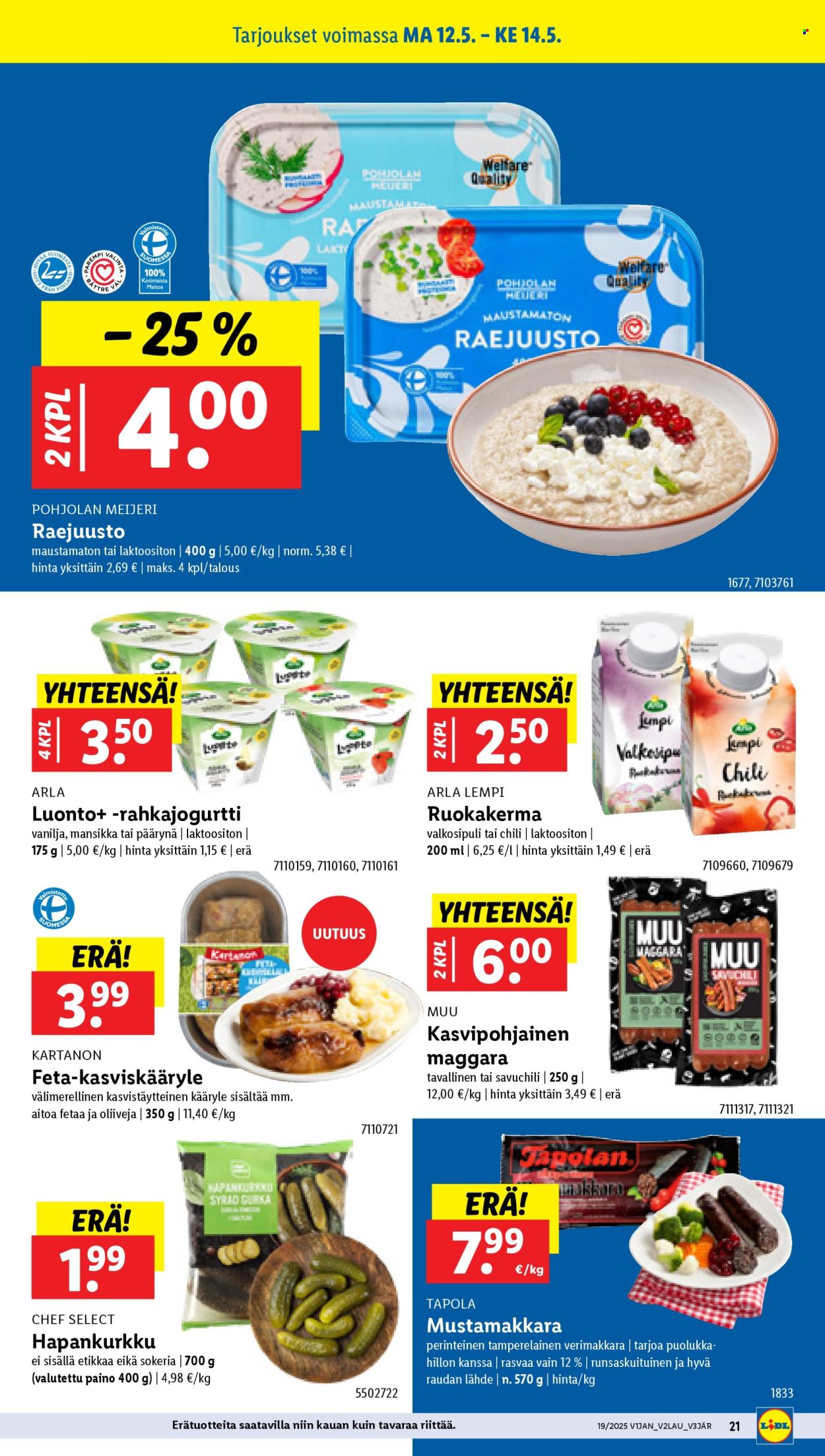 Lidl tarjoukset - 08.05.2025 - 14.05.2025. Sivu 25