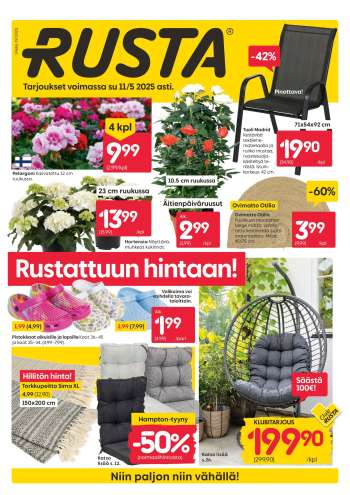 Rusta tarjoukset  - 05.05.2025 - 11.05.2025.