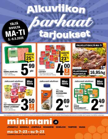 Minimani tarjoukset  - 05.05.2025 - 06.05.2025.