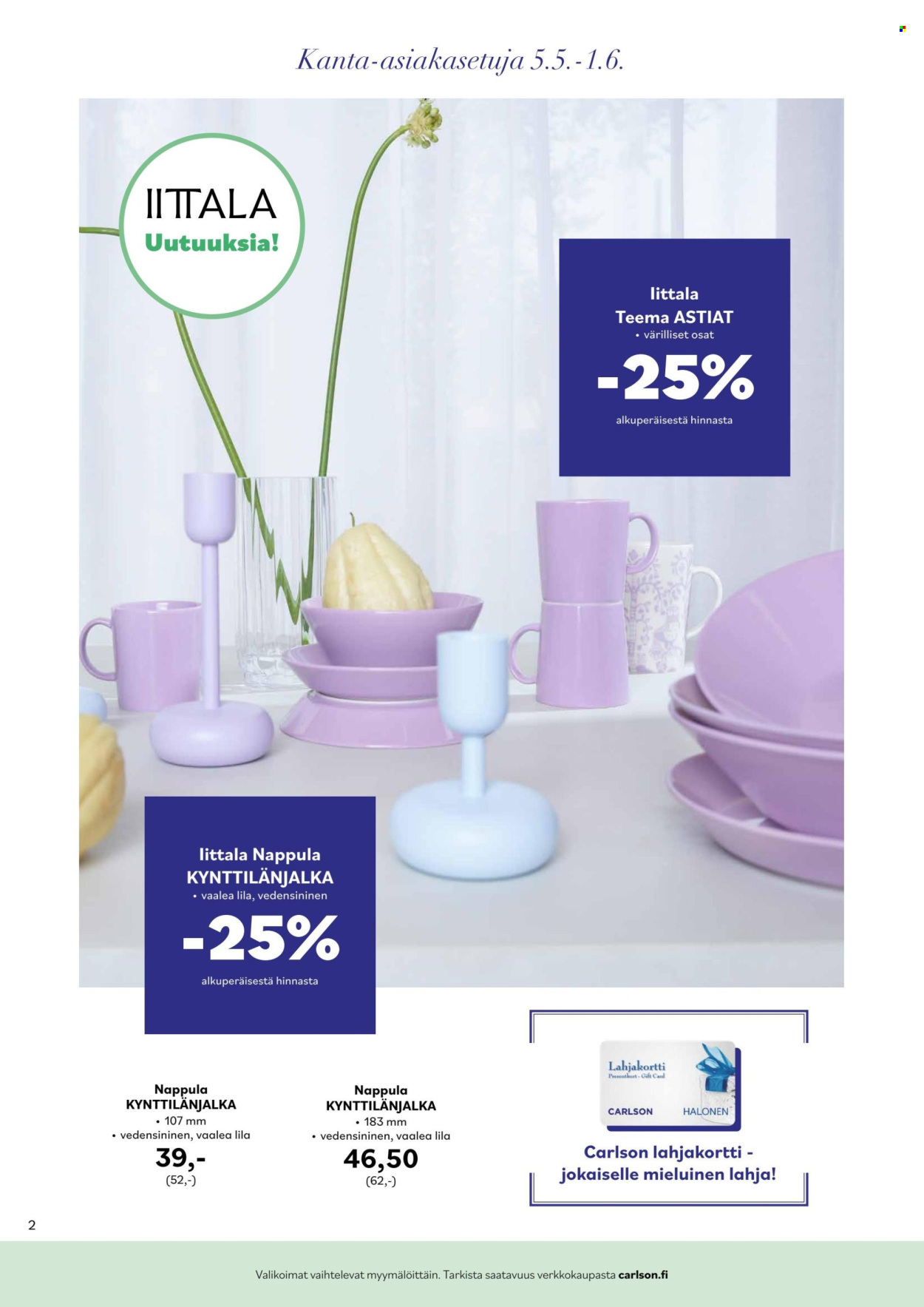 Carlson tarjoukset - 05.05.2025 - 01.06.2025. Sivu 2