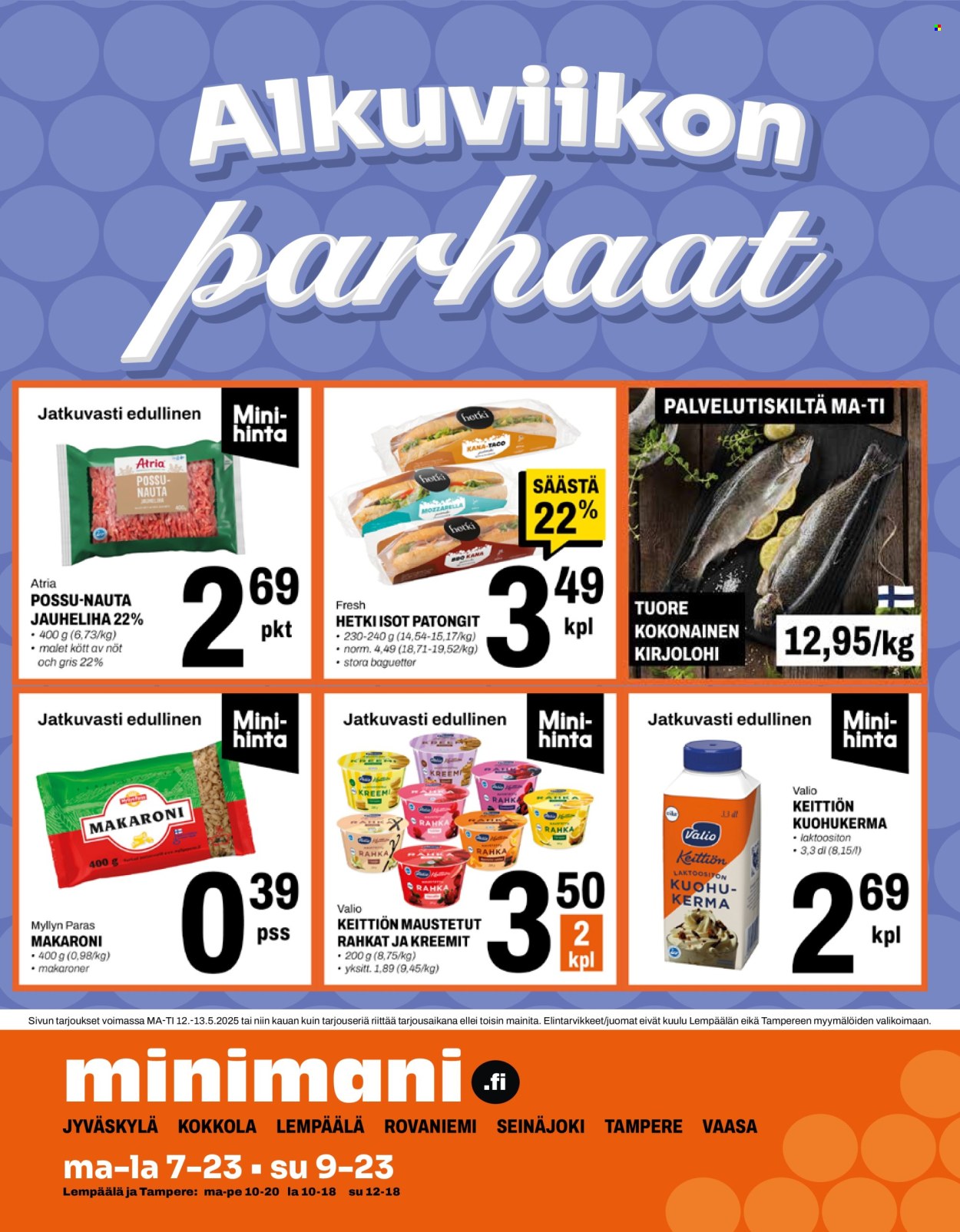 Minimani tarjoukset - 12.05.2025 - 13.05.2025. Sivu 1