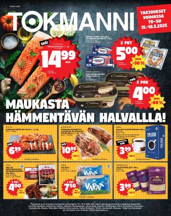 Tokmanni tarjoukset  - 15.05.2025 - 18.05.2025.