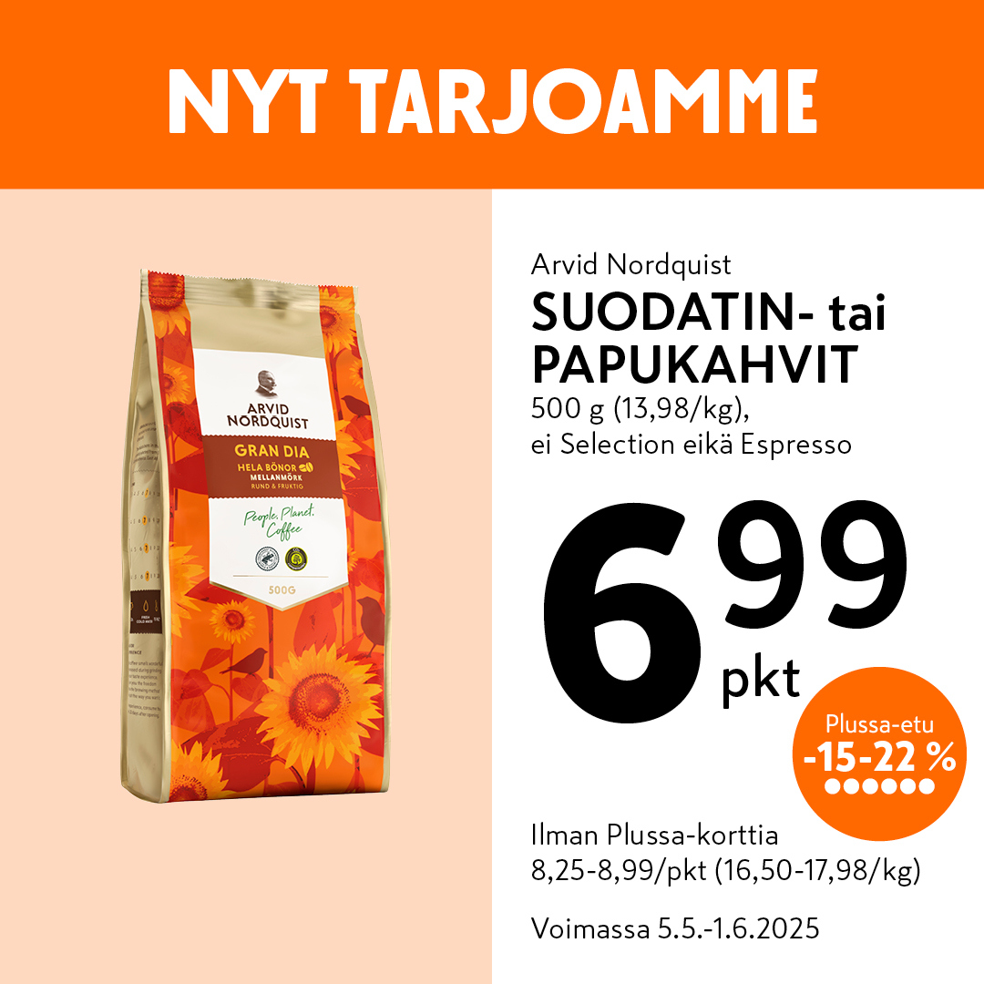 K-market tarjoukset - 05.05.2025 - 01.06.2025. Sivu 1