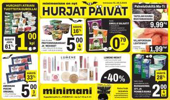 Minimani tarjoukset  - 19.05.2025 - 25.05.2025.