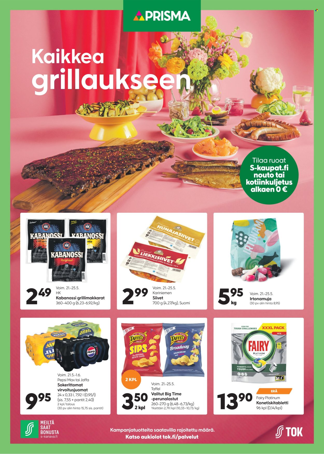 Prisma tarjoukset - 21.05.2025 - 25.05.2025. Sivu 1