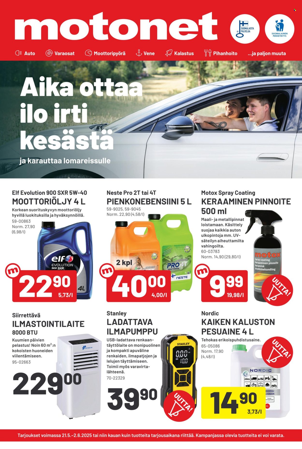 Motonet tarjoukset - 21.05.2025 - 02.06.2025. Sivu 1