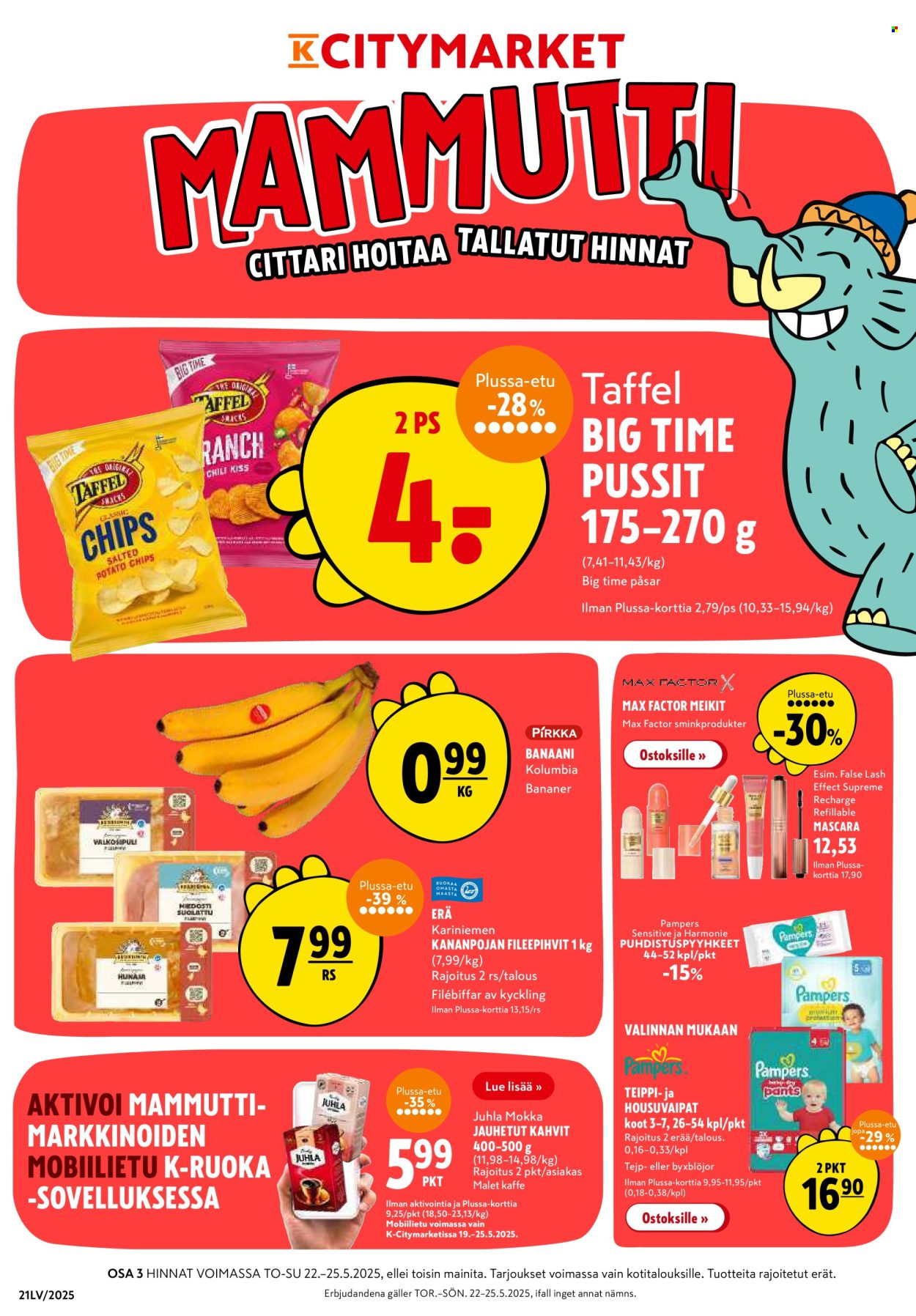 K-citymarket tarjoukset - 22.05.2025 - 25.05.2025. Sivu 1