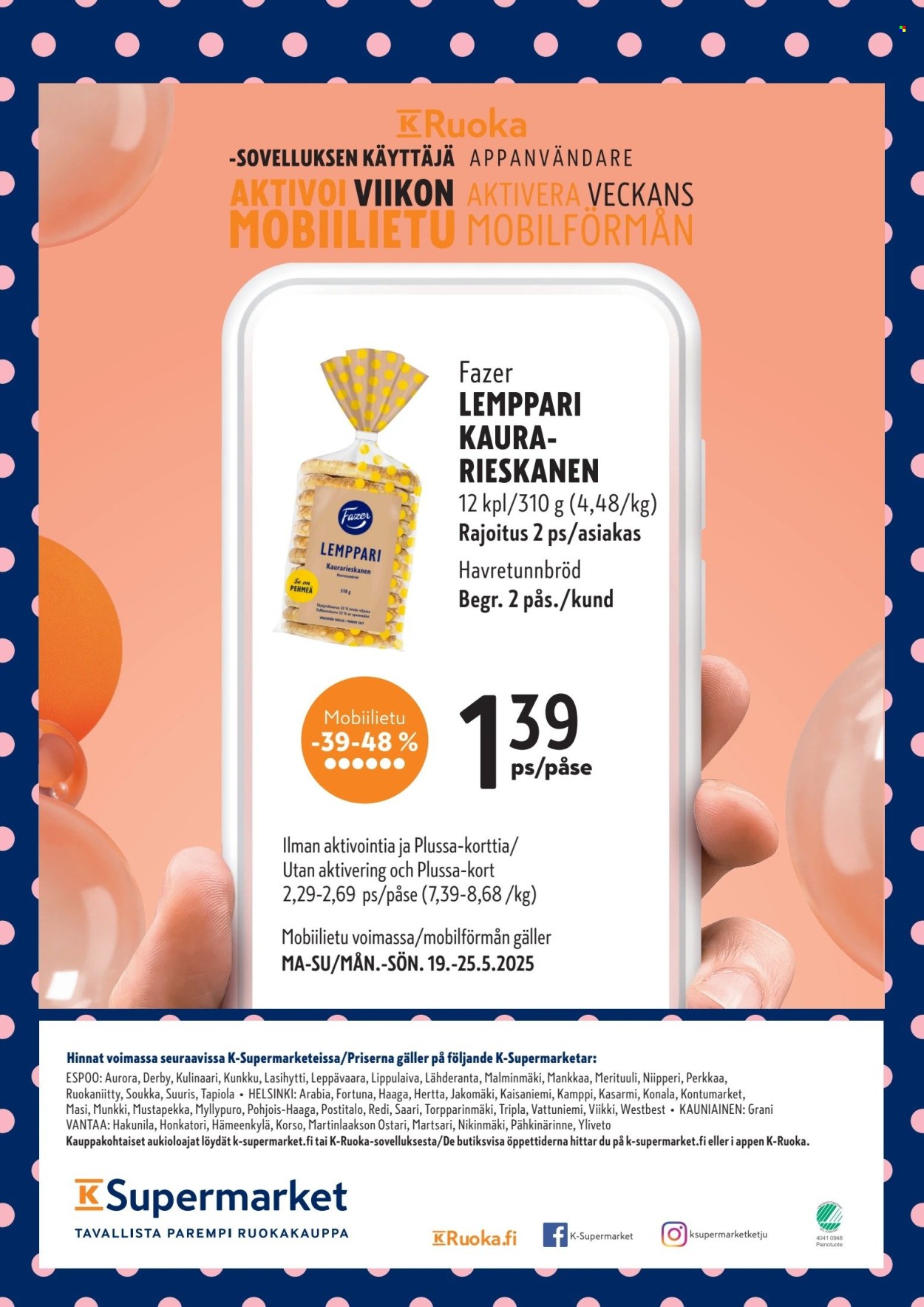 K-Supermarket tarjoukset - 22.05.2025 - 25.05.2025. Sivu 4