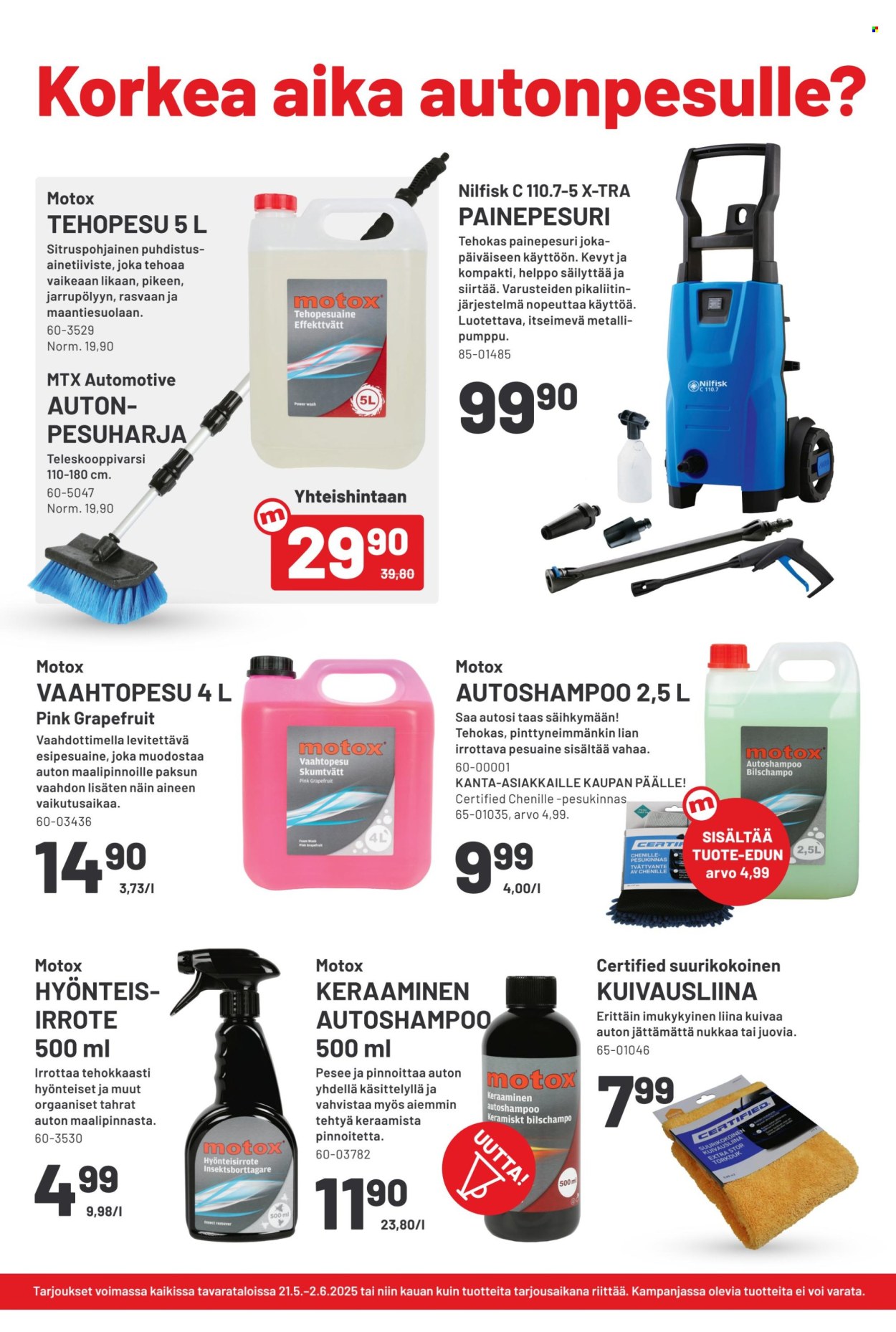 Motonet tarjoukset - 22.05.2025 - 25.05.2025. Sivu 16