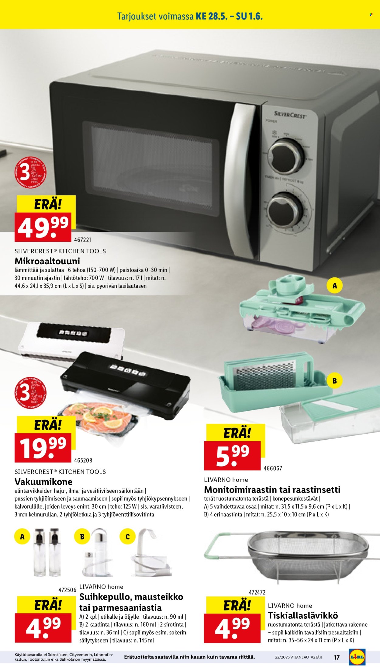 Lidl tarjoukset - 28.05.2025 - 04.06.2025. Sivu 17