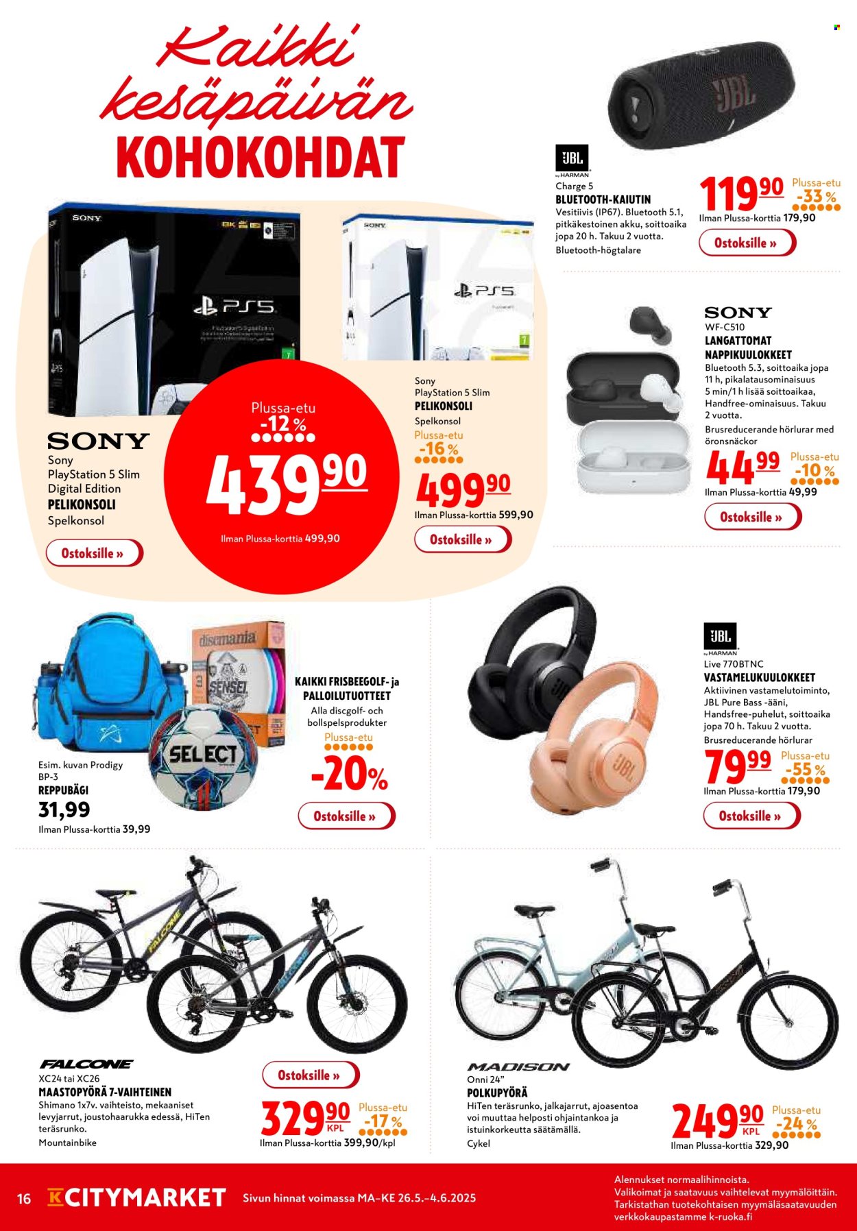 K-citymarket tarjoukset - 26.05.2025 - 04.06.2025. Sivu 16