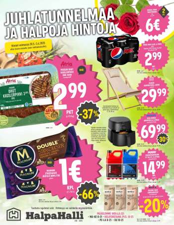 HalpaHalli tarjoukset  - 28.05.2025 - 03.06.2025.
