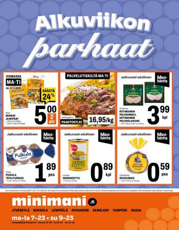 Minimani tarjoukset  - 26.05.2025 - 27.05.2025.