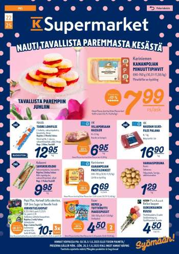 K-Supermarket tarjoukset  - 26.05.2025 - 01.06.2025.