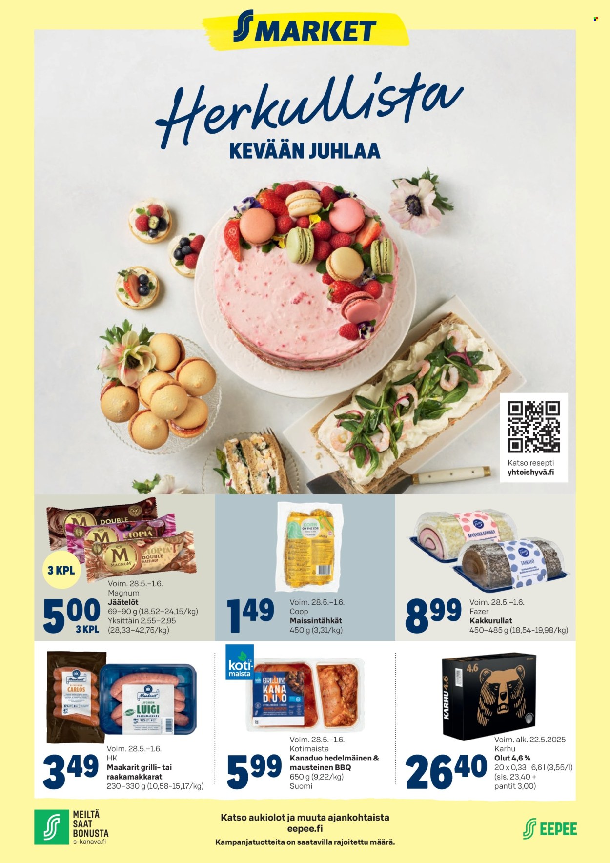S-market tarjoukset - 28.05.2025 - 01.06.2025. Sivu 1