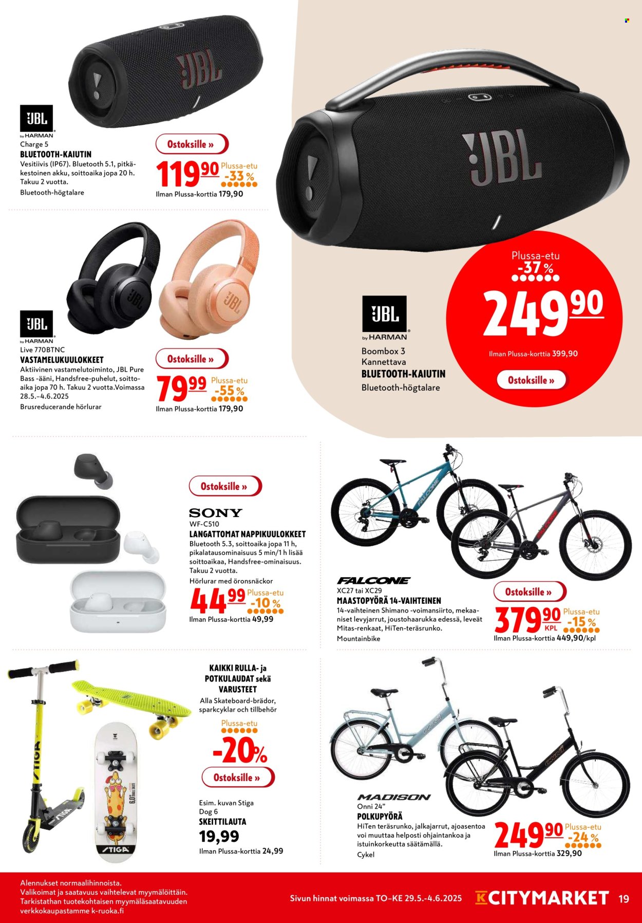 K-citymarket tarjoukset - 28.05.2025 - 04.06.2025. Sivu 19