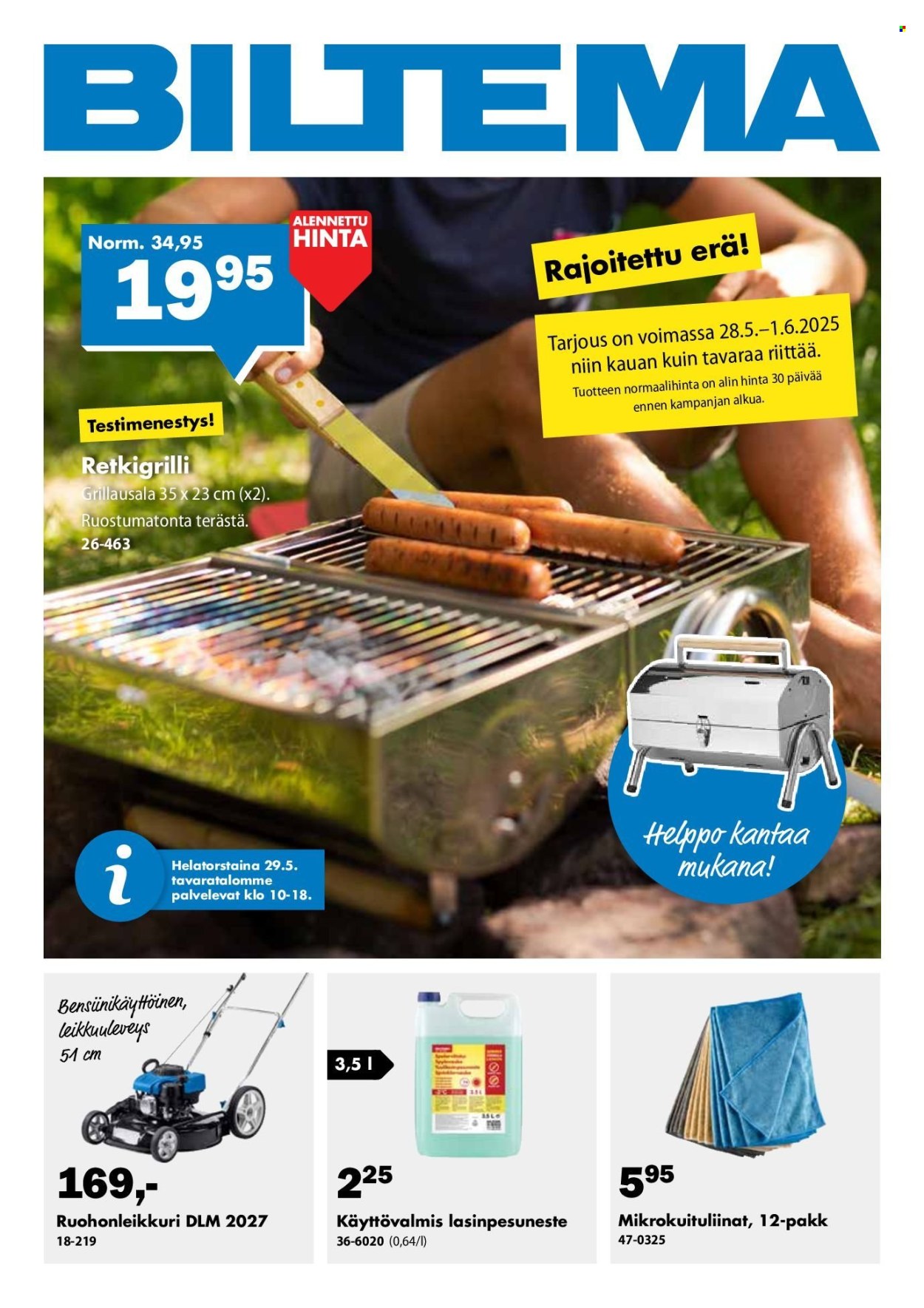 Biltema tarjoukset - 28.05.2025 - 01.06.2025. Sivu 1