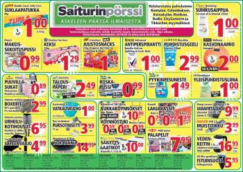 Saiturinpörssi tarjoukset  - 29.05.2025 - 04.06.2025.