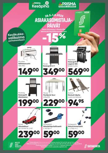 Prisma tarjoukset  - 28.05.2025 - 01.06.2025.