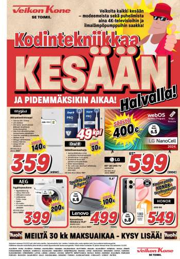 Veikon Kone tarjoukset  - 02.06.2025 - 15.06.2025.