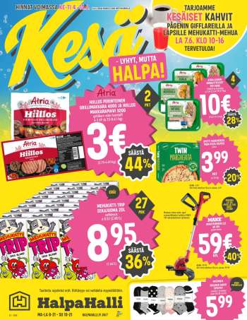 HalpaHalli tarjoukset  - 04.06.2025 - 10.06.2025.