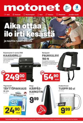 Motonet tarjoukset  - 04.06.2025 - 23.06.2025.