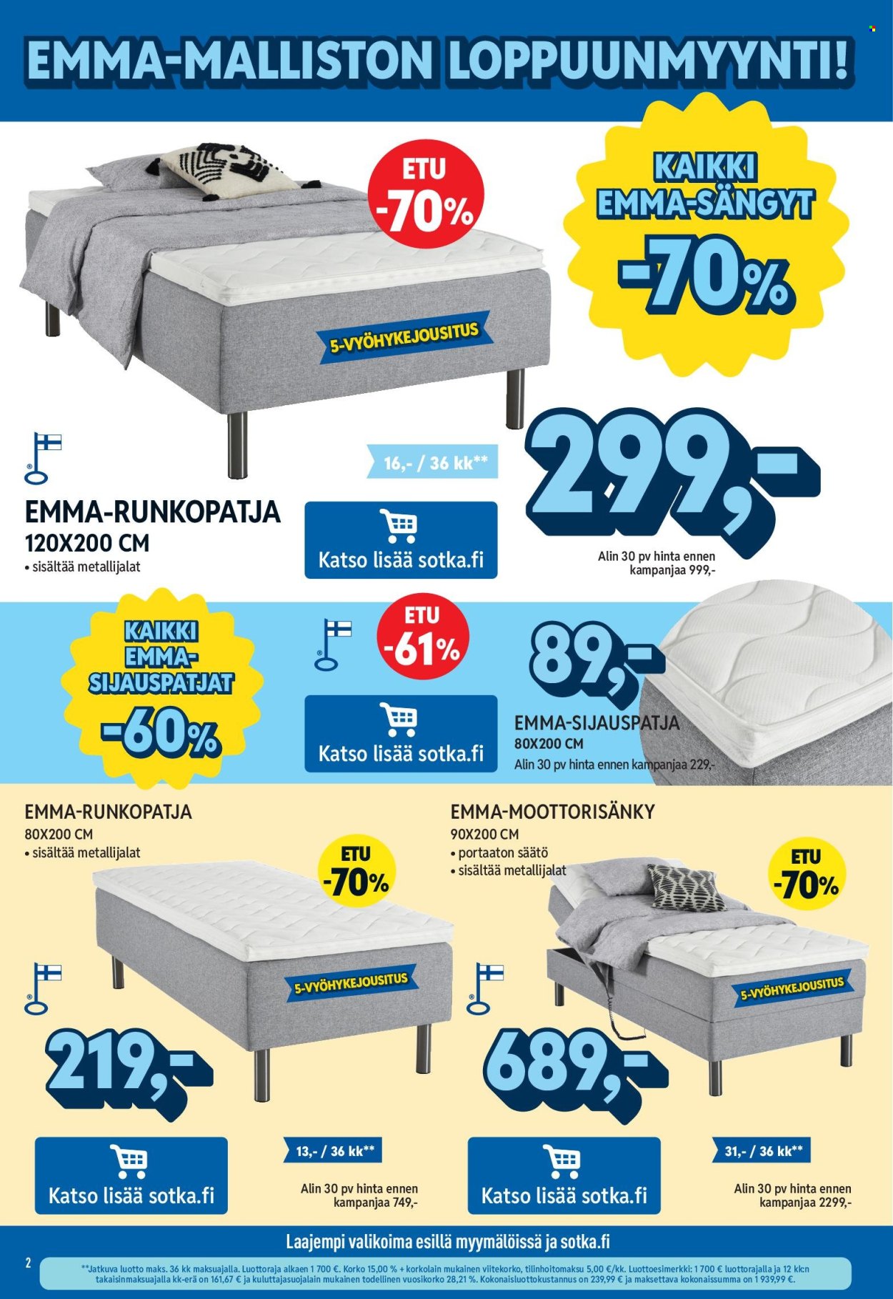 Sotka tarjoukset. Sivu 2