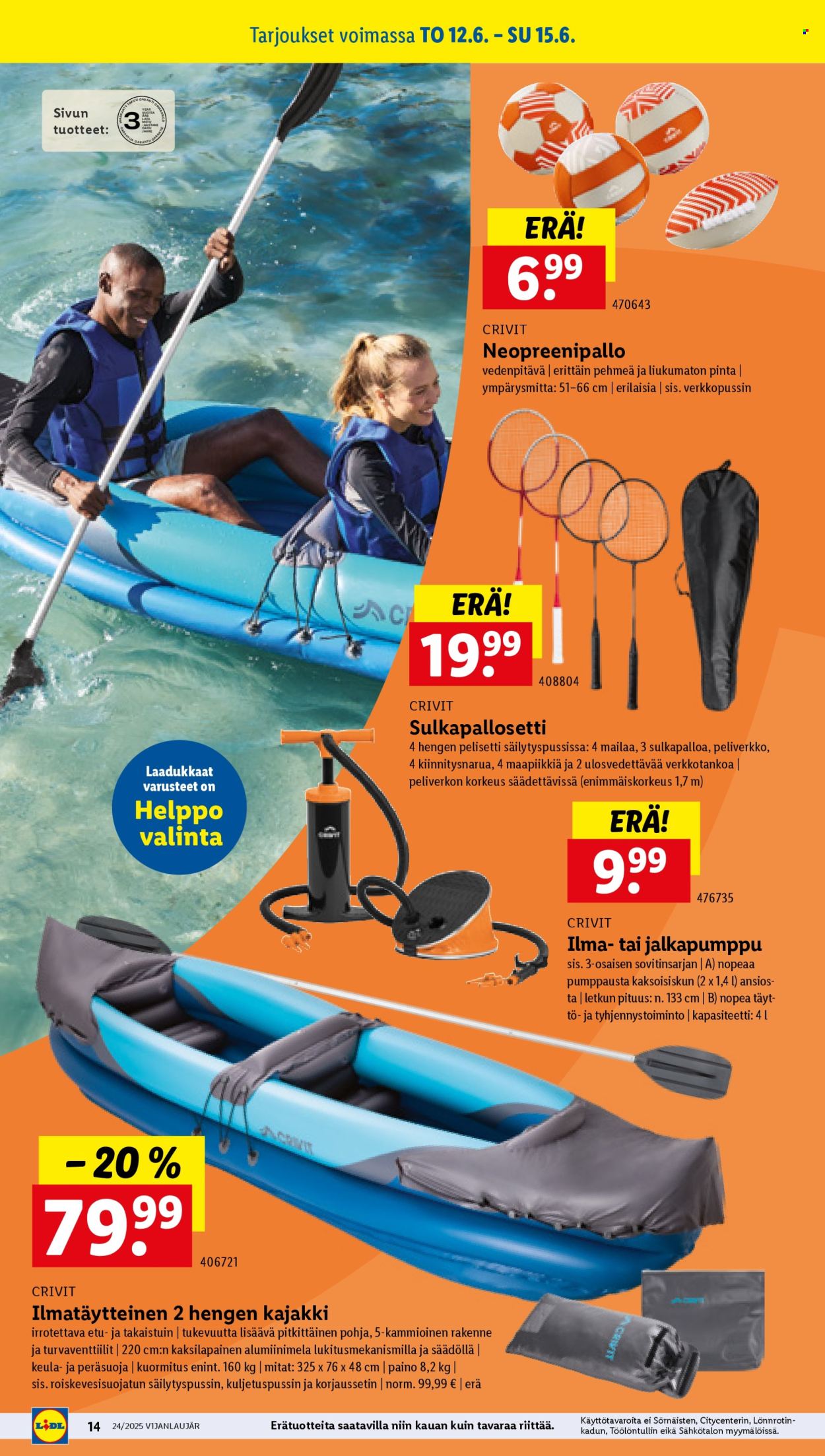Lidl tarjoukset - 12.06.2025 - 17.06.2025. Sivu 18