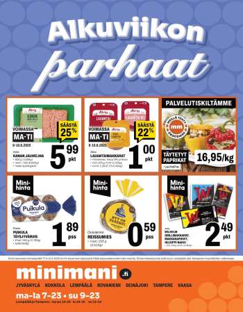 Minimani tarjoukset  - 09.06.2025 - 10.06.2025.