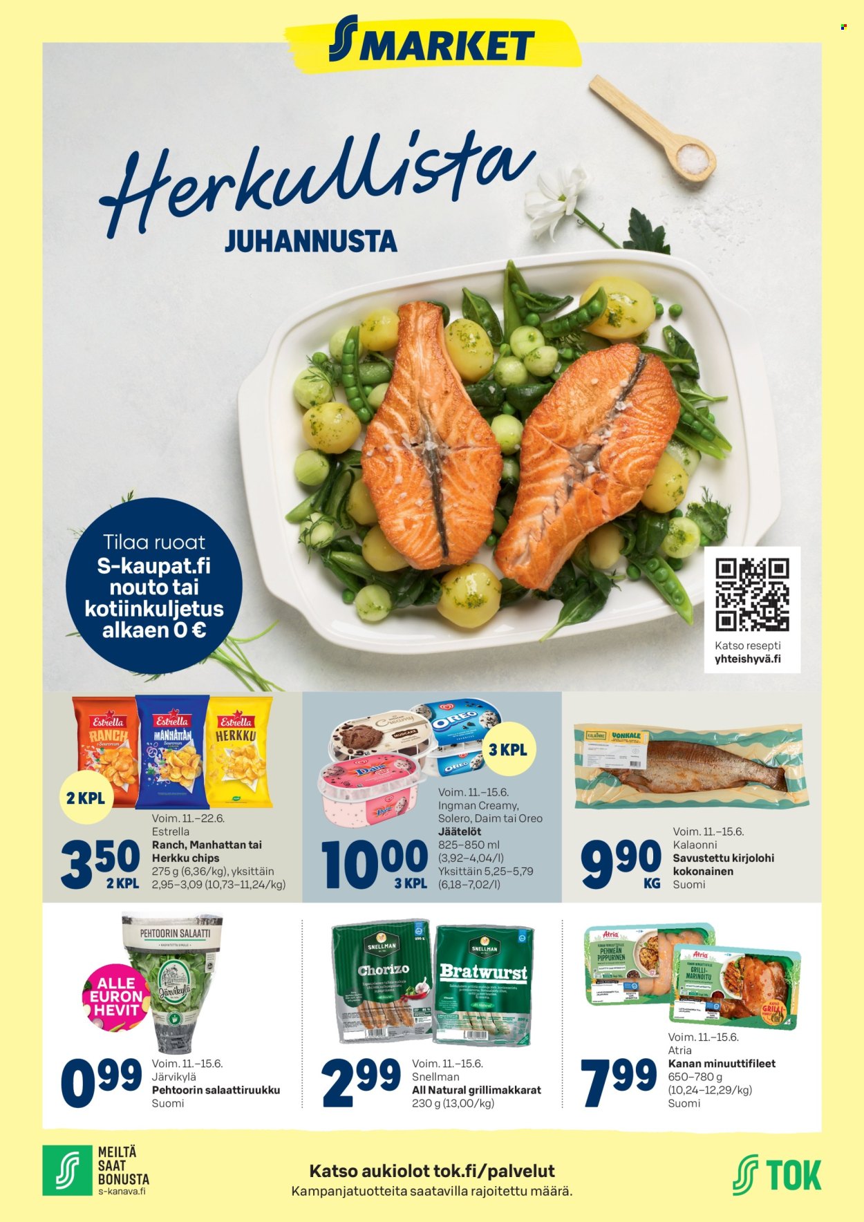 S-market tarjoukset - 11.06.2025 - 15.06.2025. Sivu 1