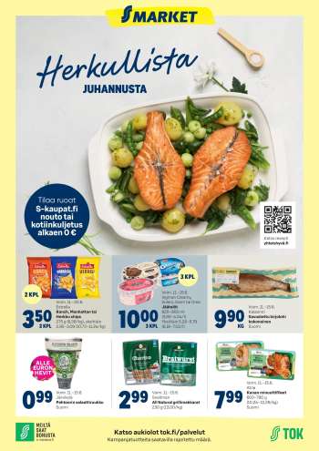 S-market tarjoukset  - 11.06.2025 - 15.06.2025.