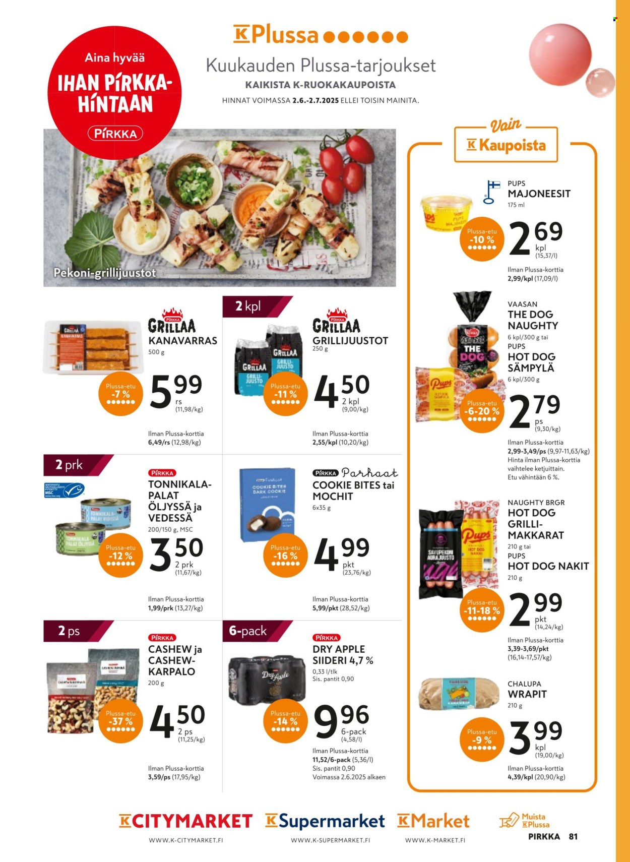 K-market tarjoukset - 11.06.2025 - 26.08.2025. Sivu 81